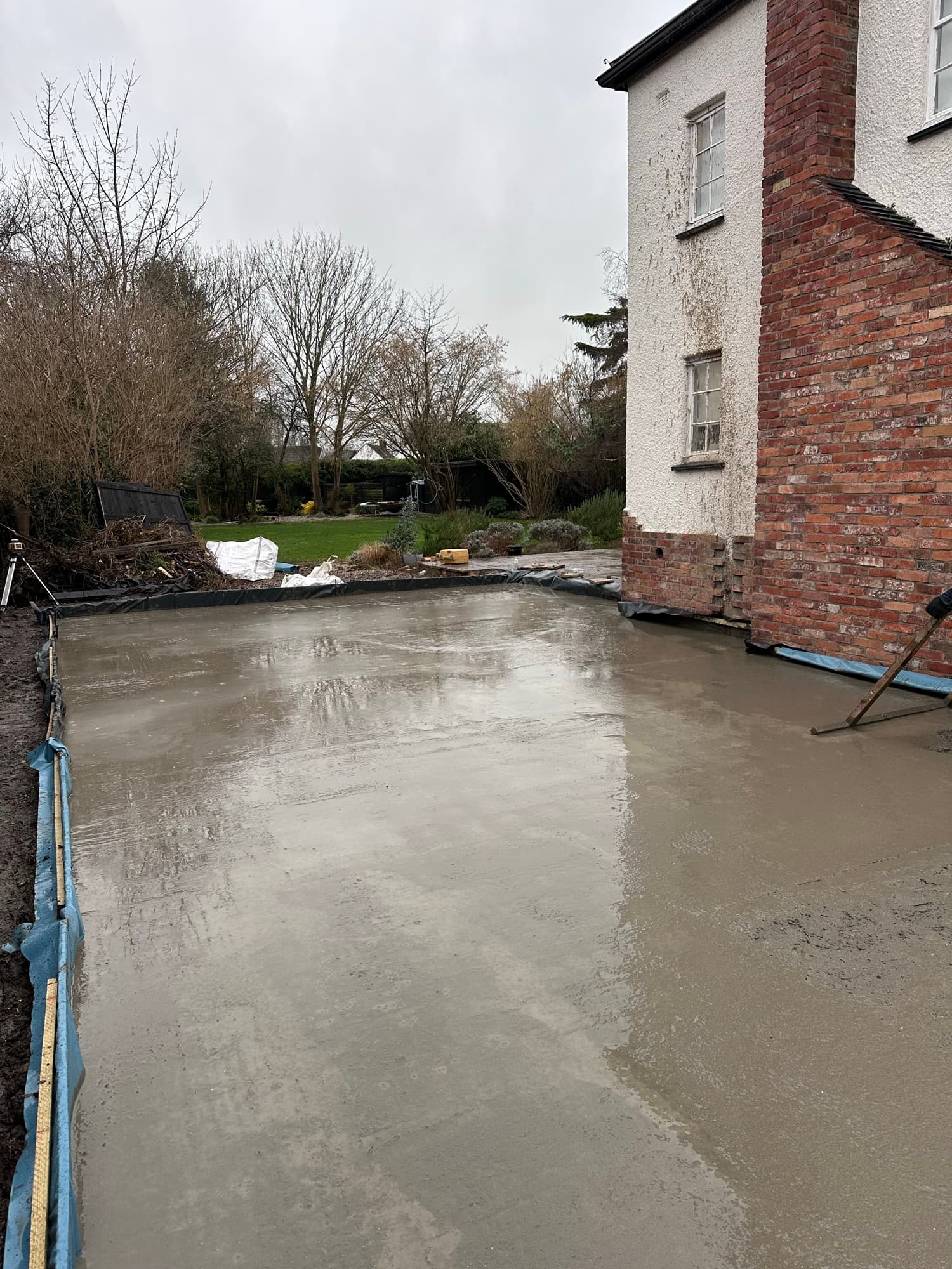 Compacted Subbase With Pile Positions