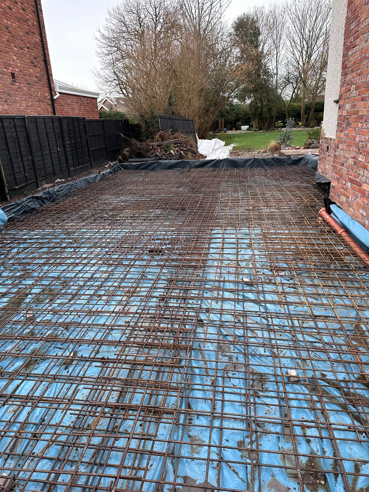 Stacked Galvanized Screw Piles