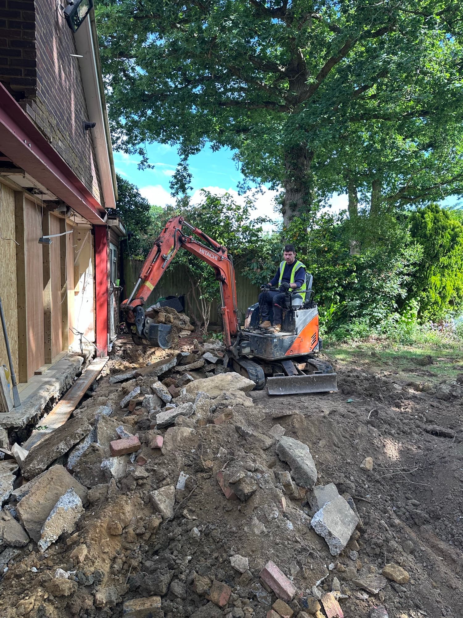 Closeup Installed Screw Pile