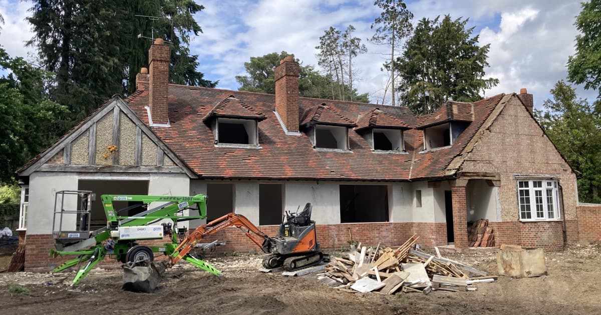 Red Piling Rig Installing Screw Pile